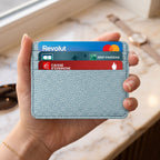 Porte-cartes en cuir simple extra plat