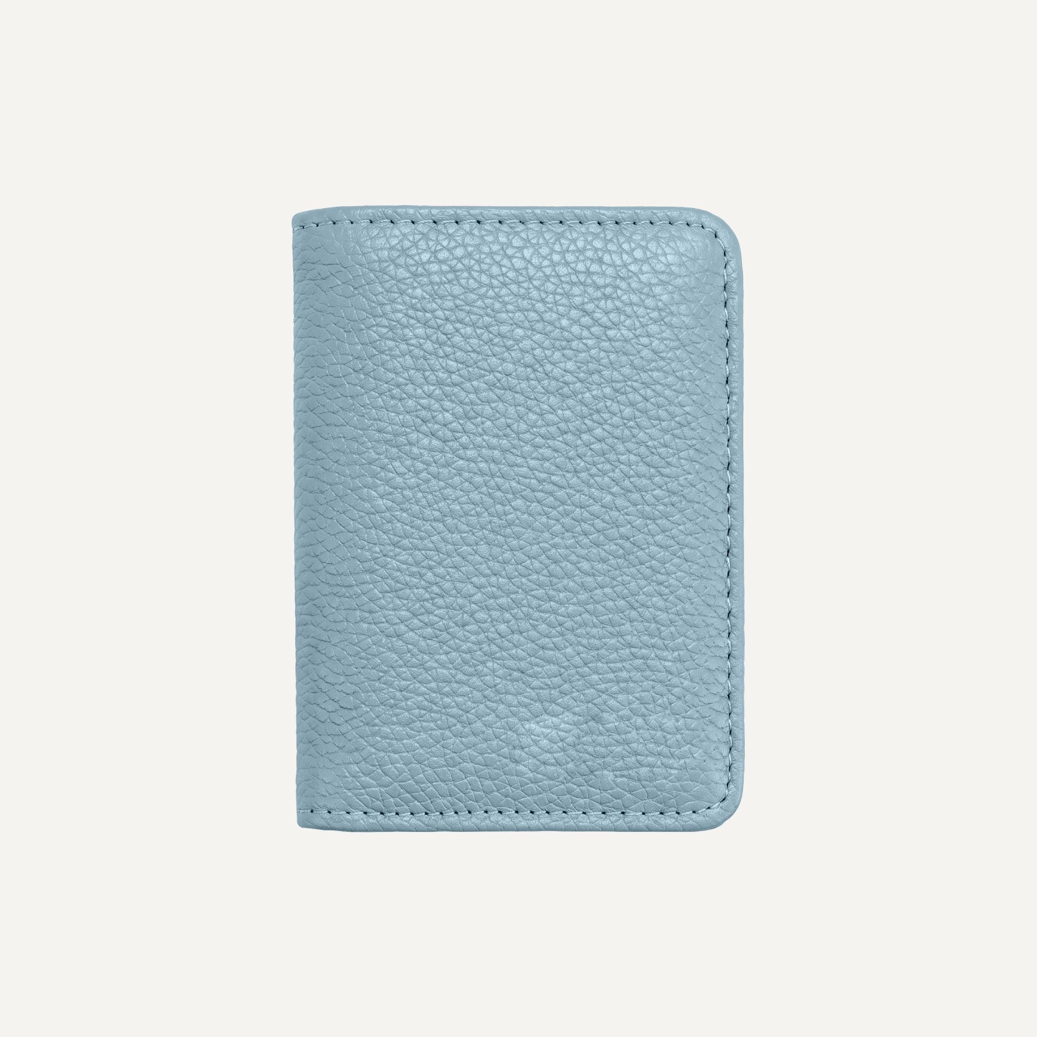 Porte-cartes en cuir double volet pour femme