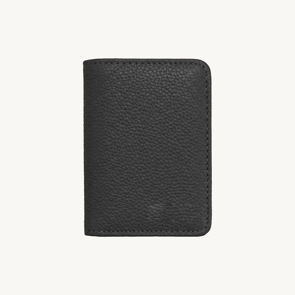 Porte-cartes en cuir double volet pour femme