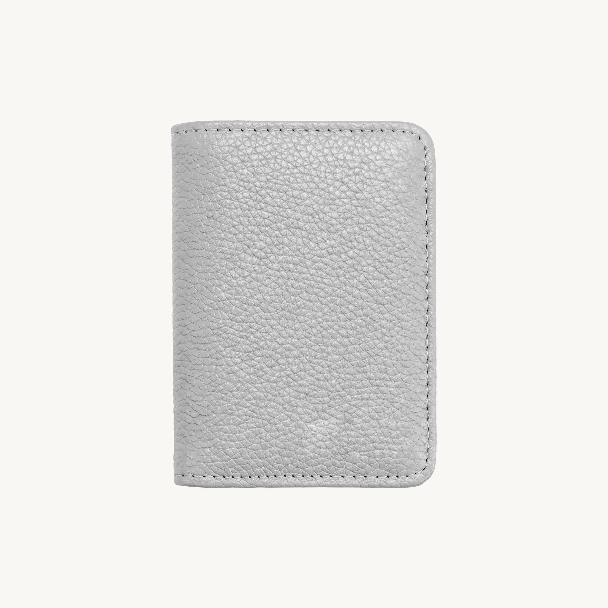 Porte-cartes en cuir double volet pour femme