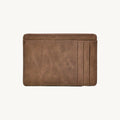 Porte-cartes simple fin effet vieilli