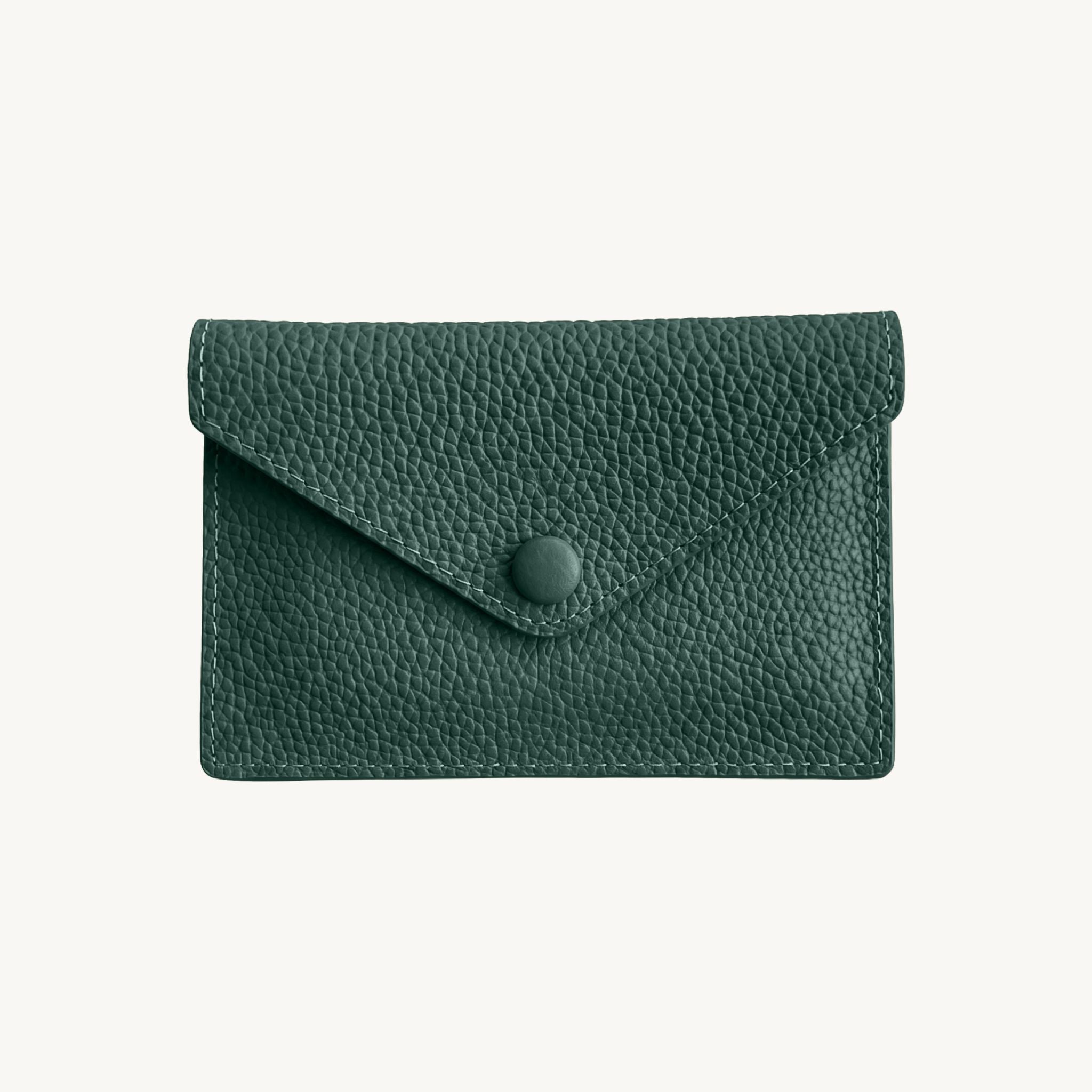 Porte-cartes en cuir véritable pour femme