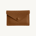 Porte-cartes en cuir enveloppe à rabat