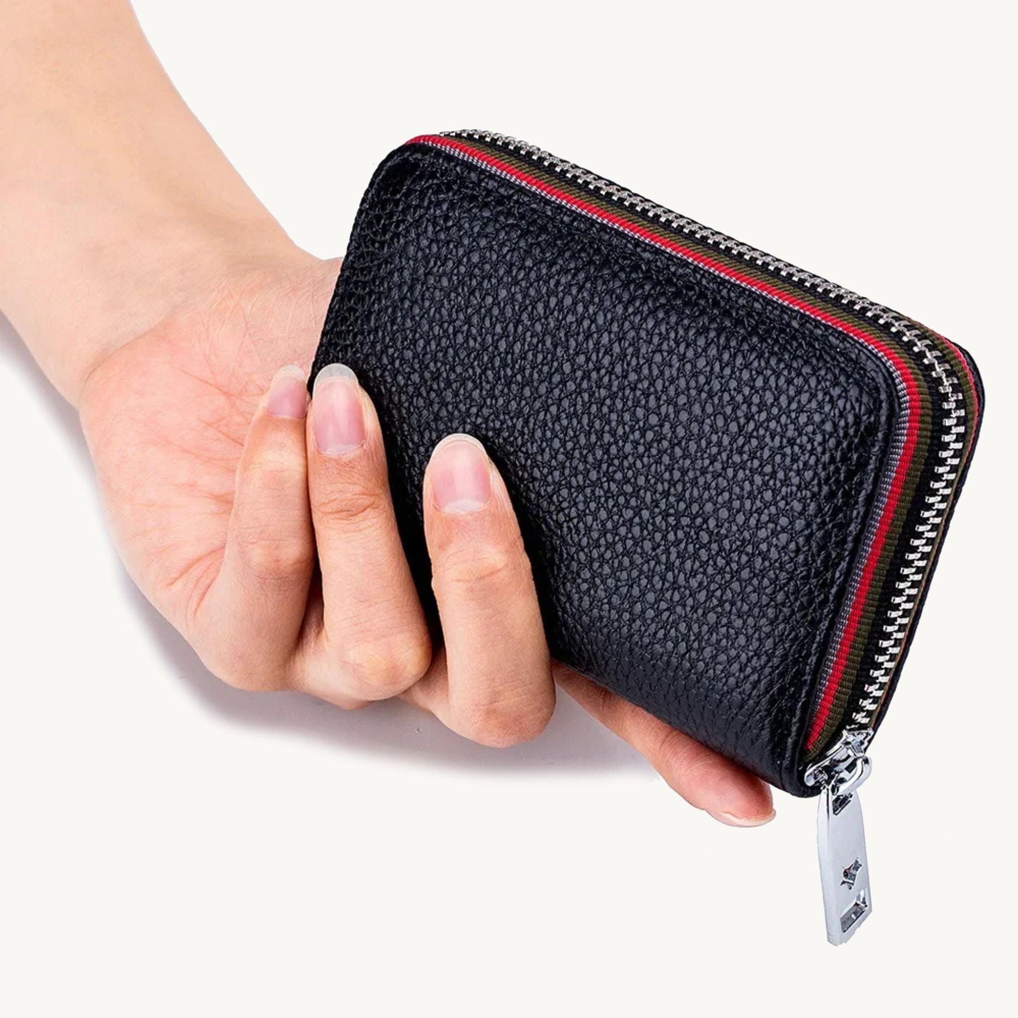 Porte-cartes 10 cartes en cuir véritable