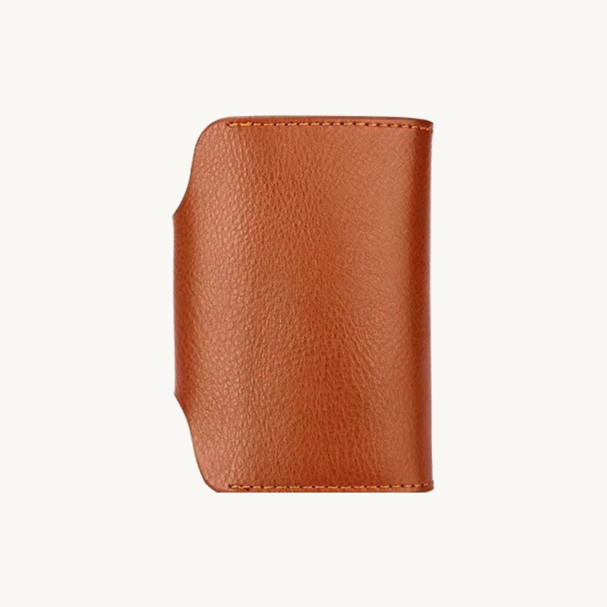 Porte-cartes grande capacité en cuir