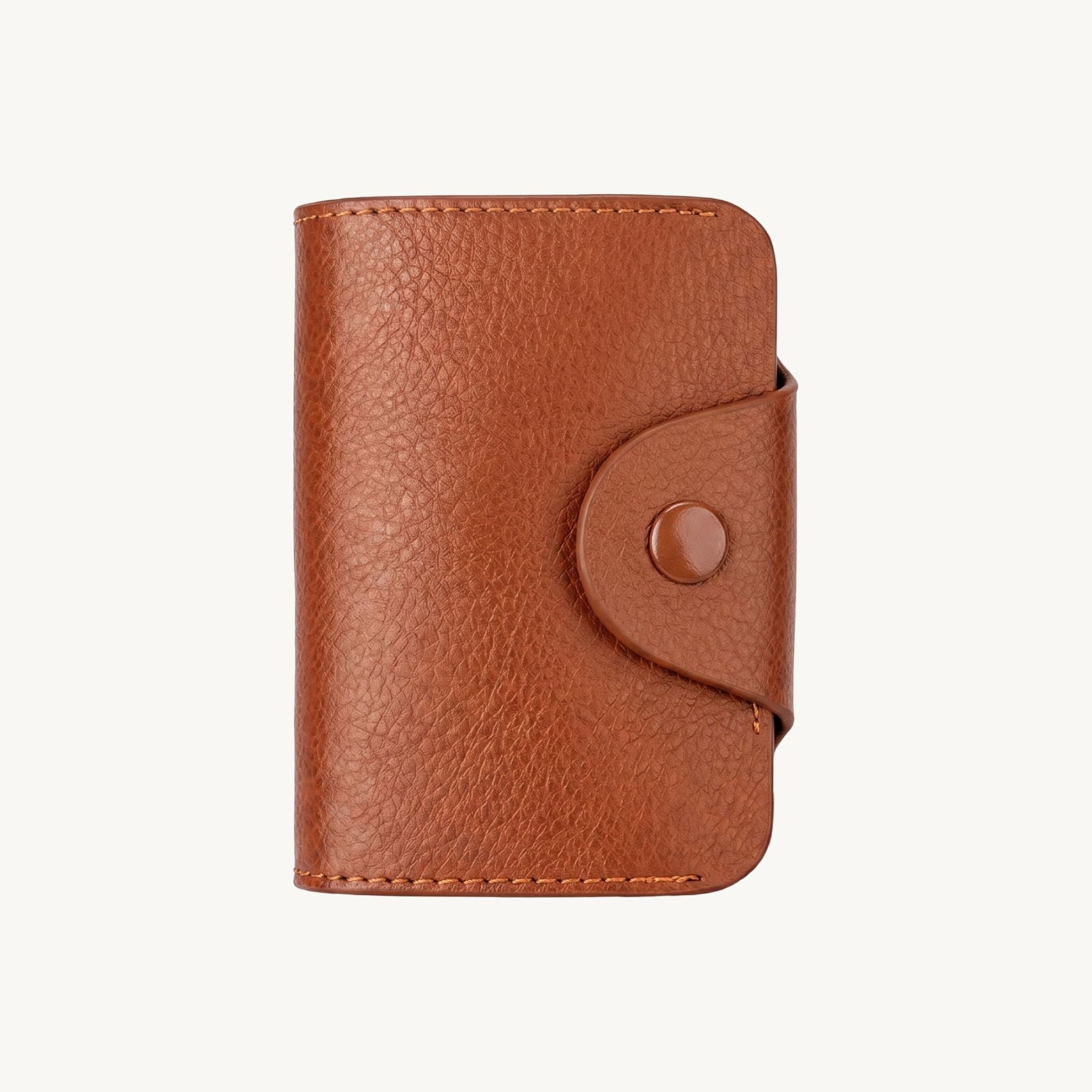 Porte-cartes grande capacité en cuir