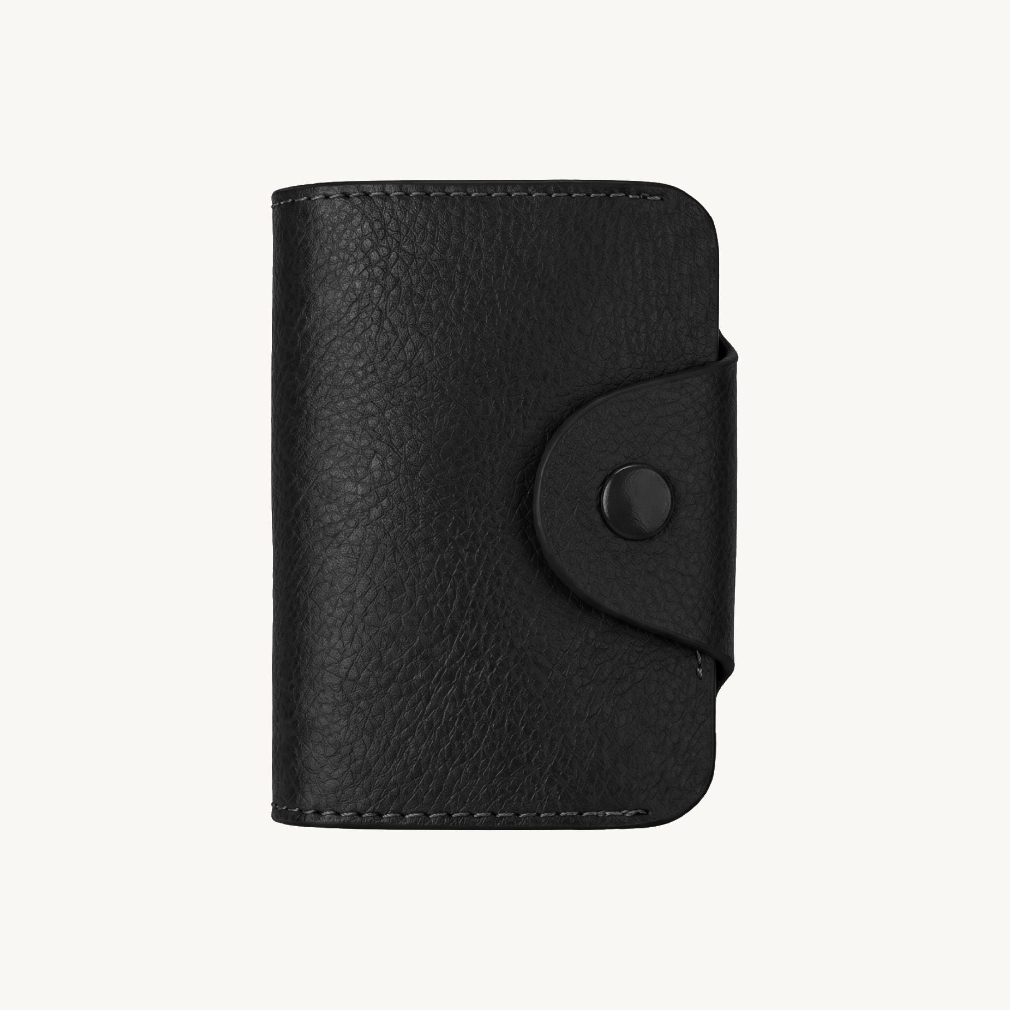 Porte-cartes grande capacité en cuir