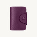 Porte-cartes en cuir accordéon grande capacité