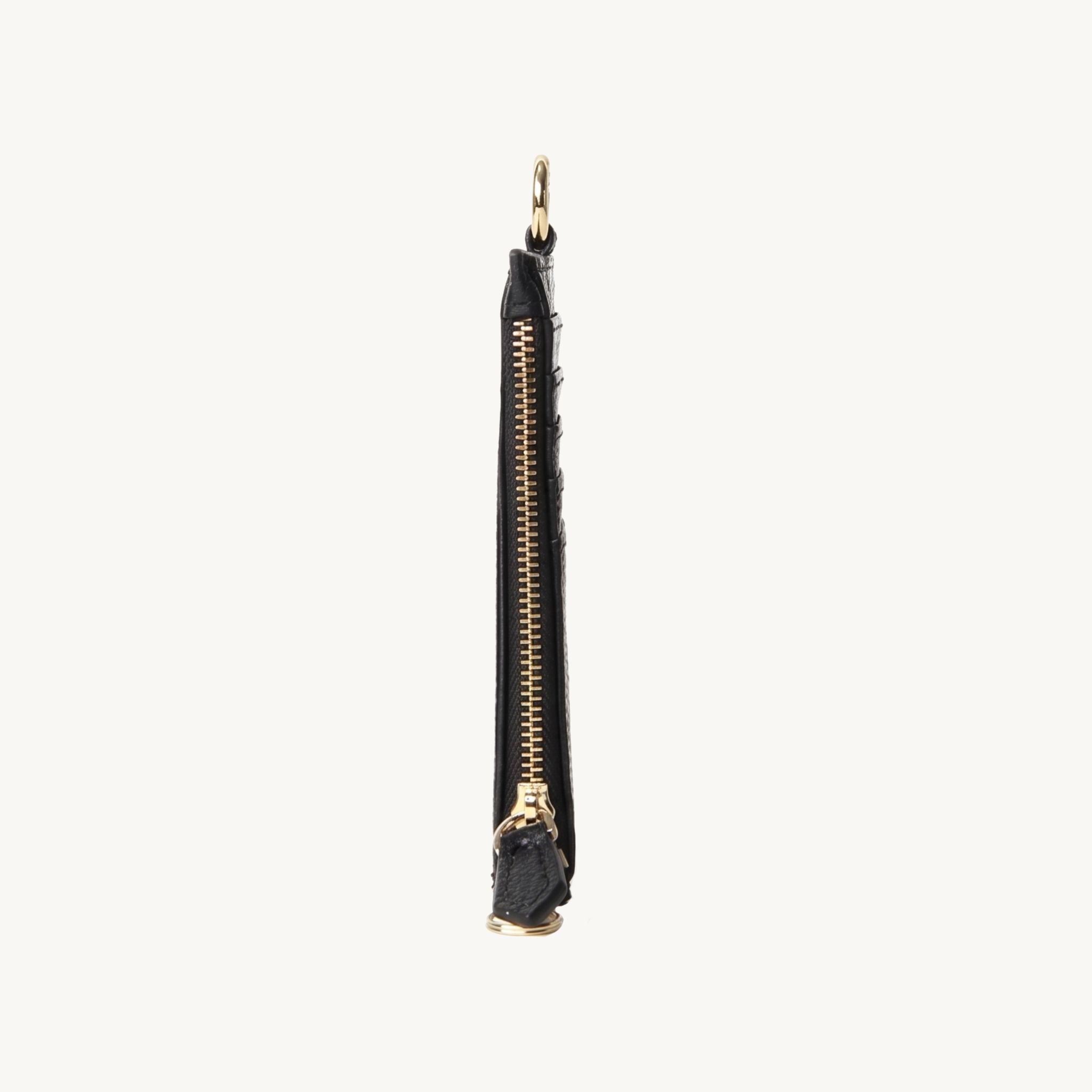 Porte-carte en cuir zippé pour femme