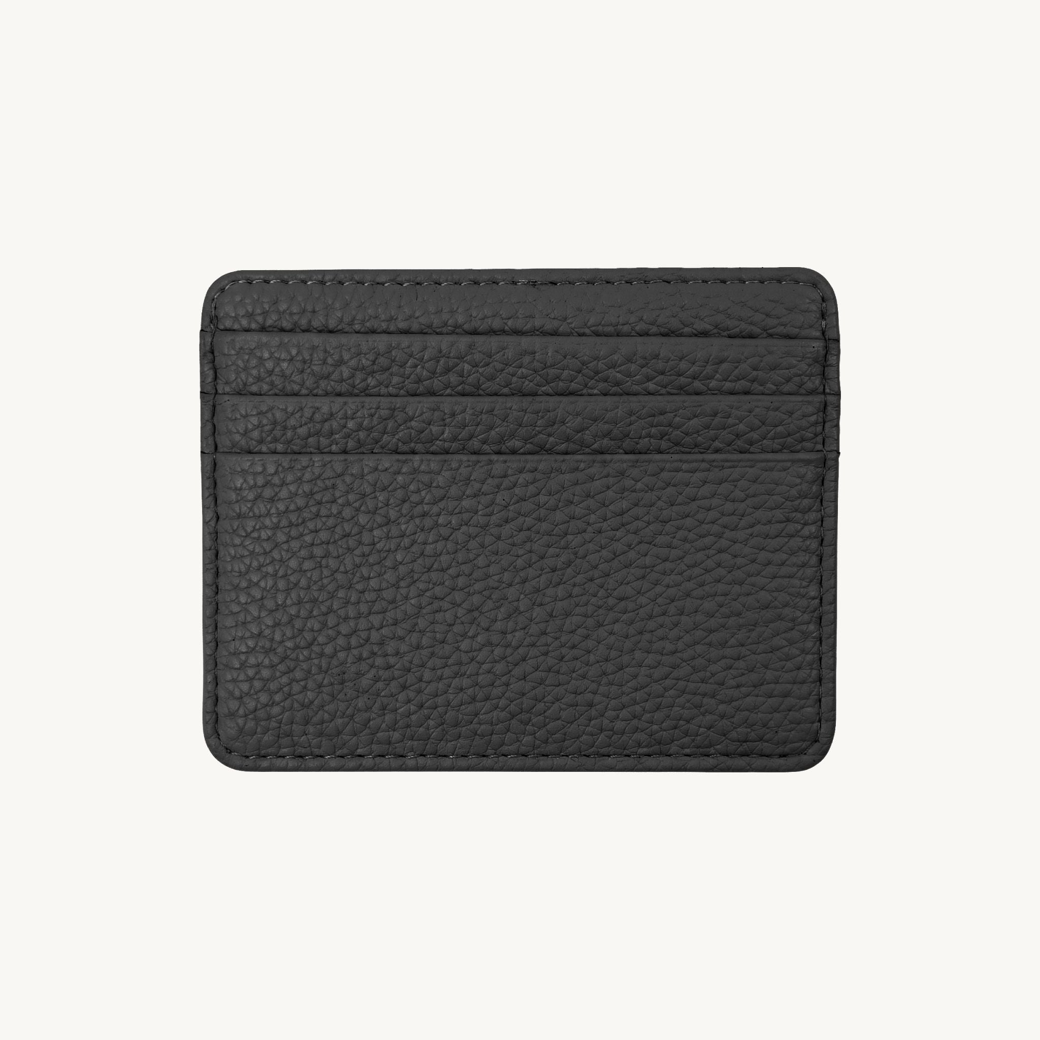 Porte-cartes simple en cuir pour femme