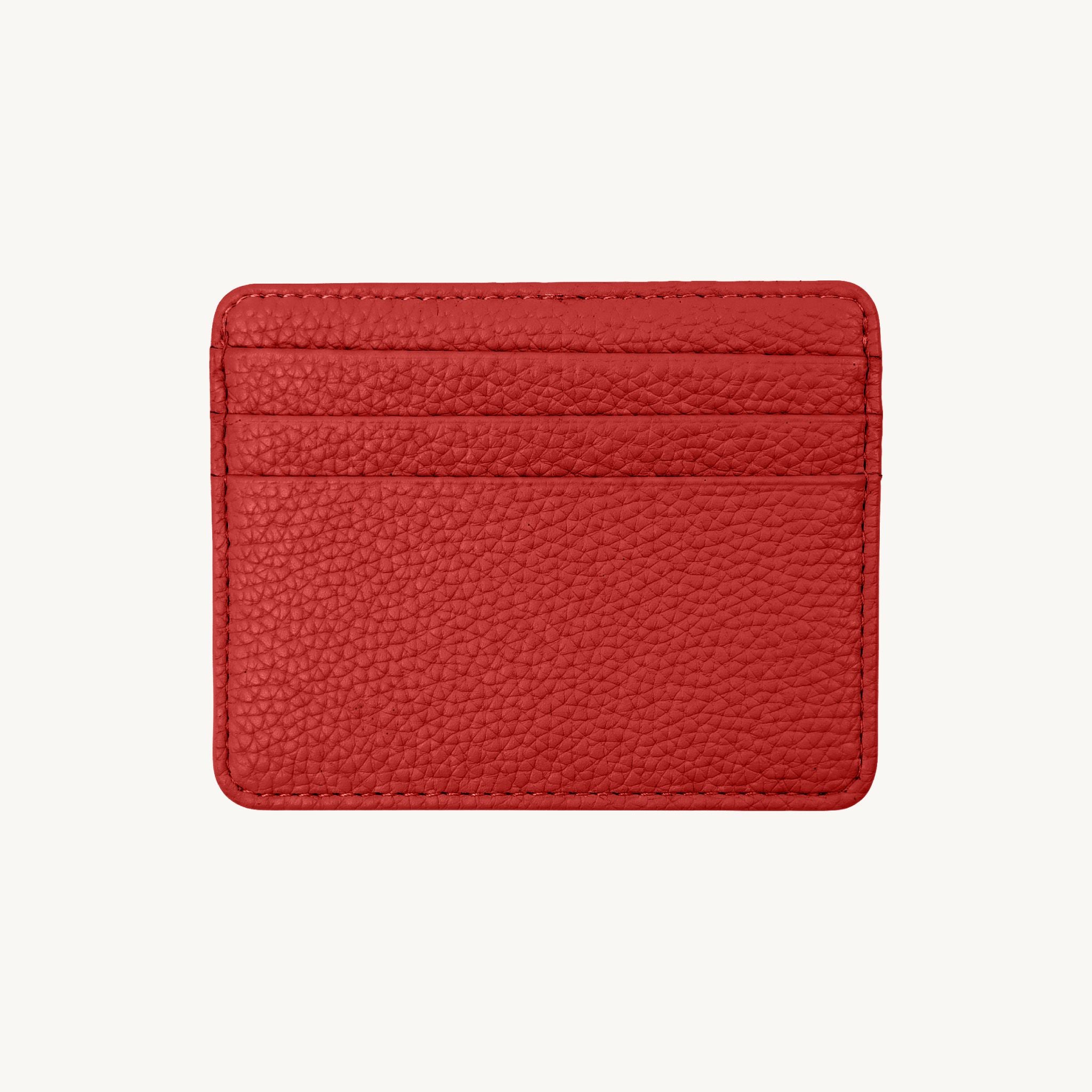 Porte-cartes simple en cuir pour femme