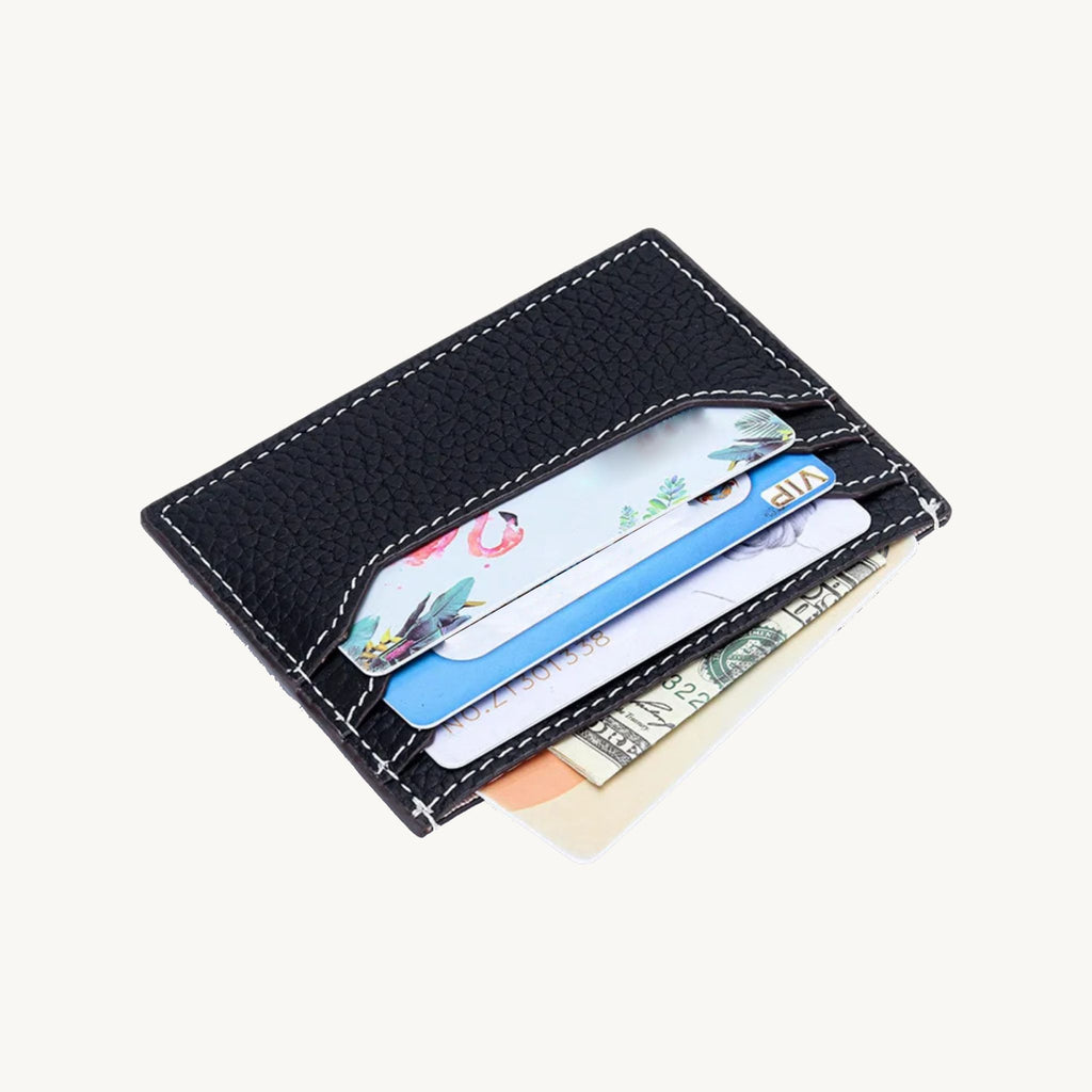 Porte-cartes luxe en cuir