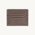 Porte-cartes en cuir plat zippé