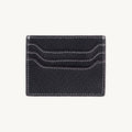 Porte-cartes en cuir plat zippé