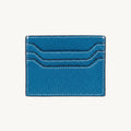 Porte-cartes en cuir plat zippé