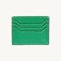 Porte-cartes en cuir plat zippé