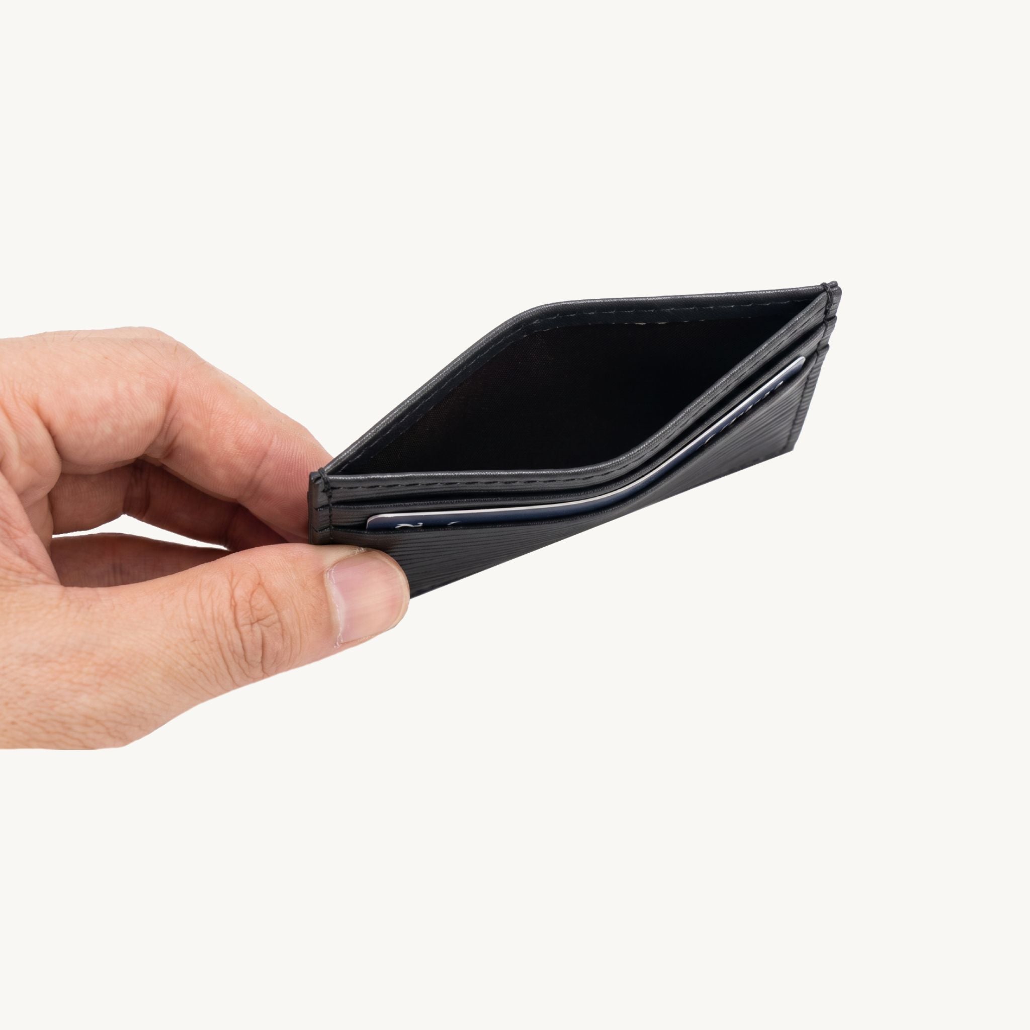 Porte-cartes minimaliste en cuir pour homme