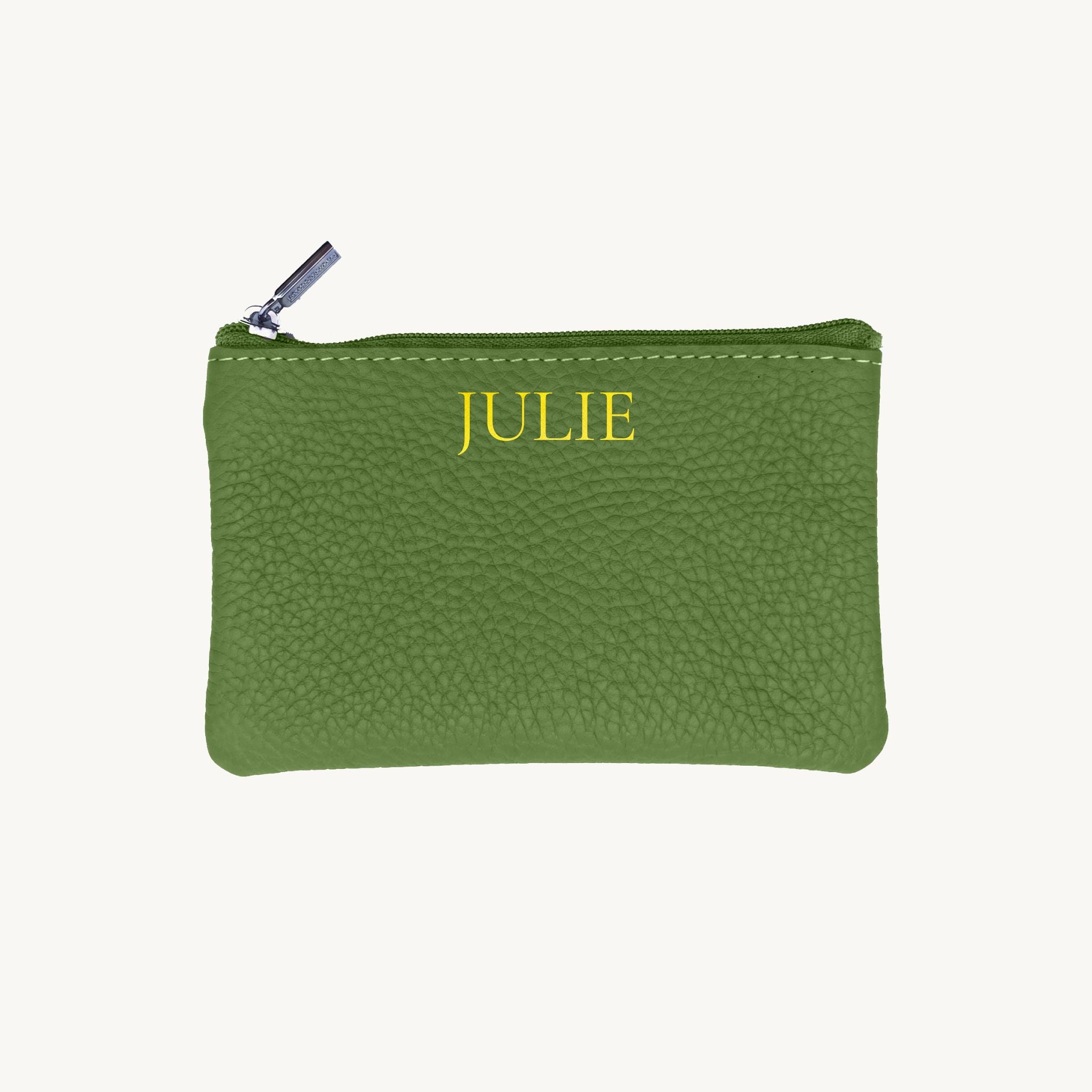 Porte-cartes zippé personnalisable pour femme