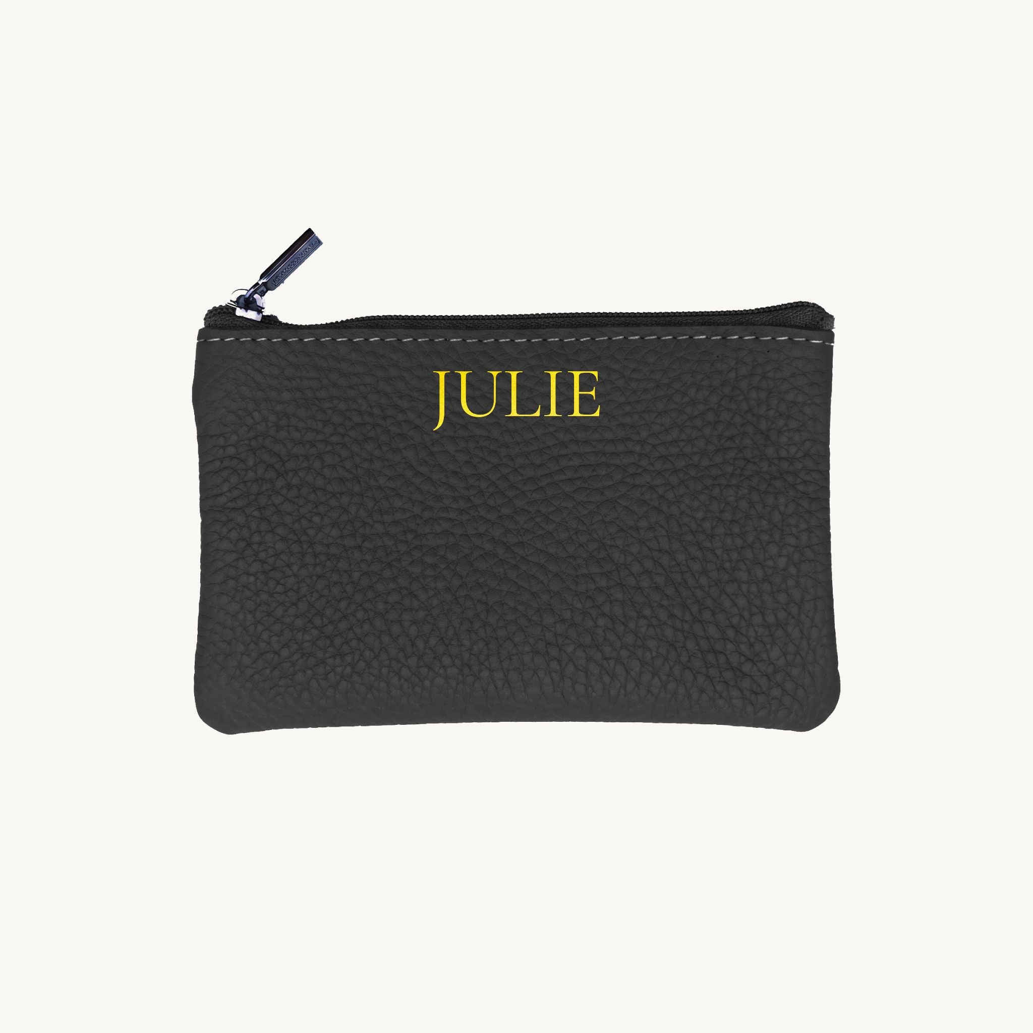 Porte-cartes zippé personnalisable pour femme