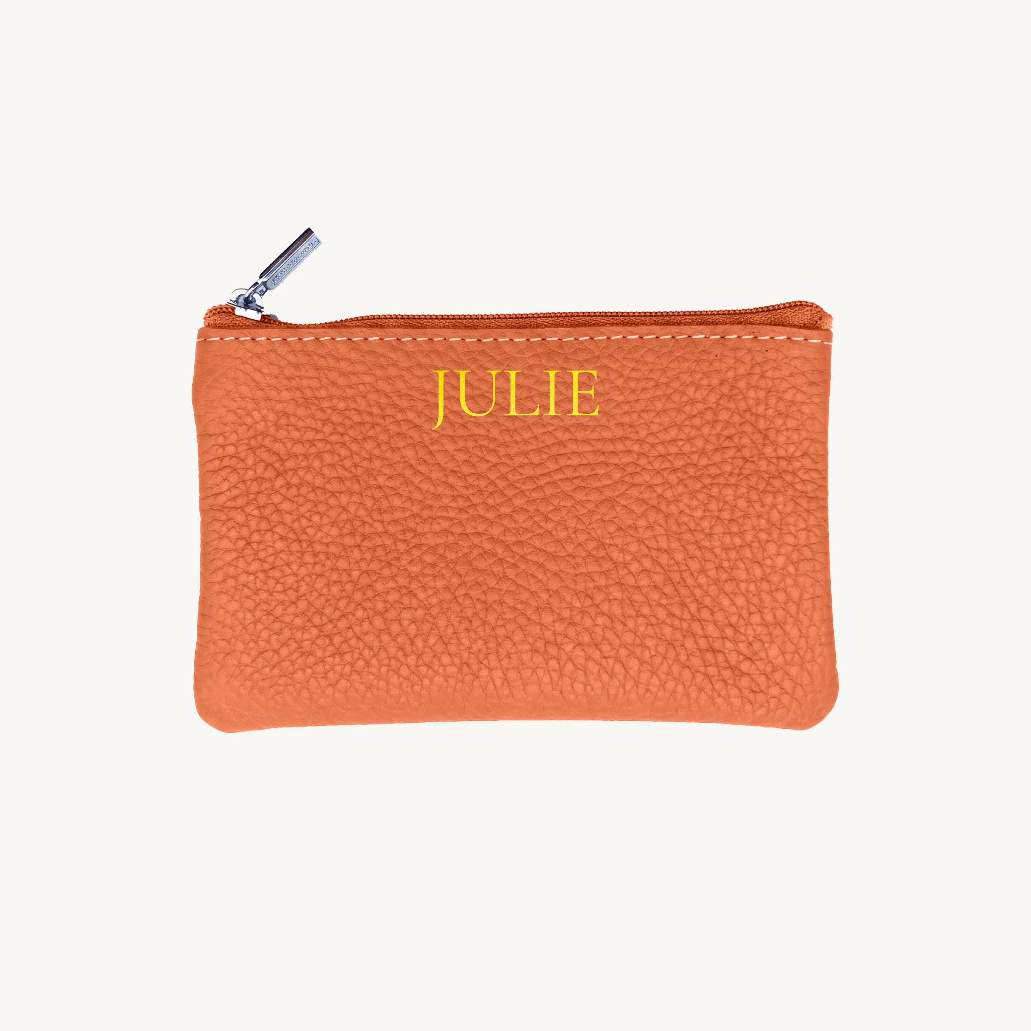 Porte-cartes zippé personnalisable pour femme