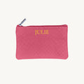 Porte-cartes en cuir pochette zippée personnalisé