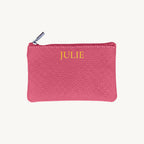 Porte-cartes en cuir pochette zippée personnalisé