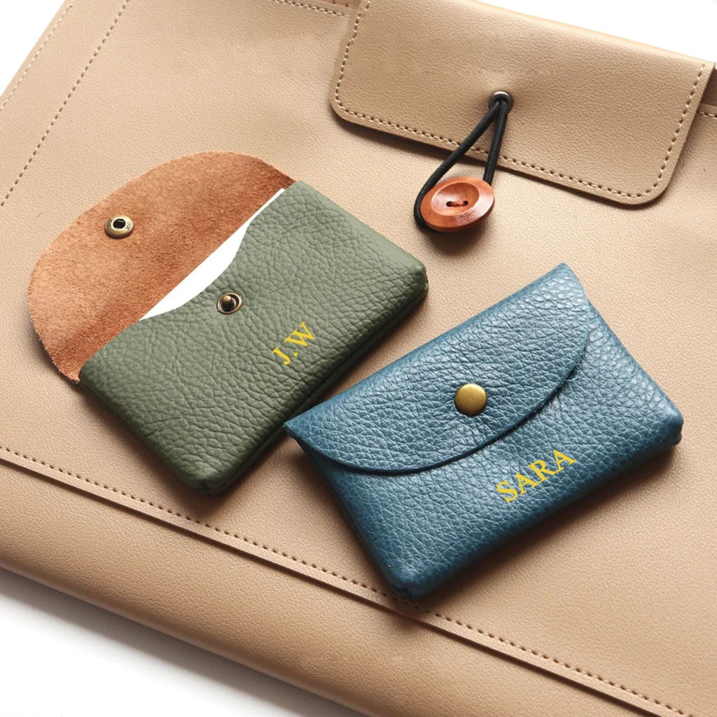 Porte-cartes luxe personnalisé pour femme