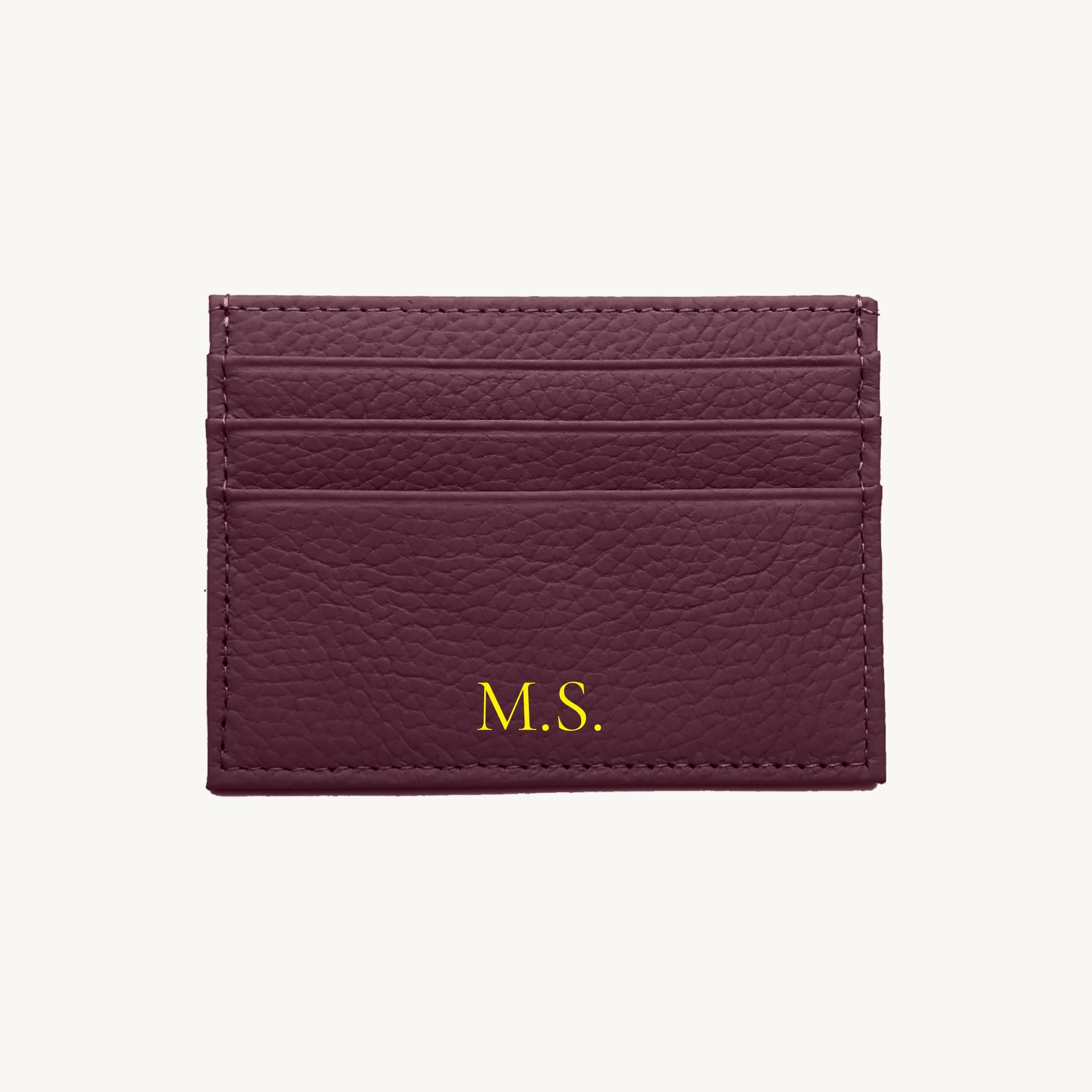 Porte-carte personnalisé avec initiales pour femme