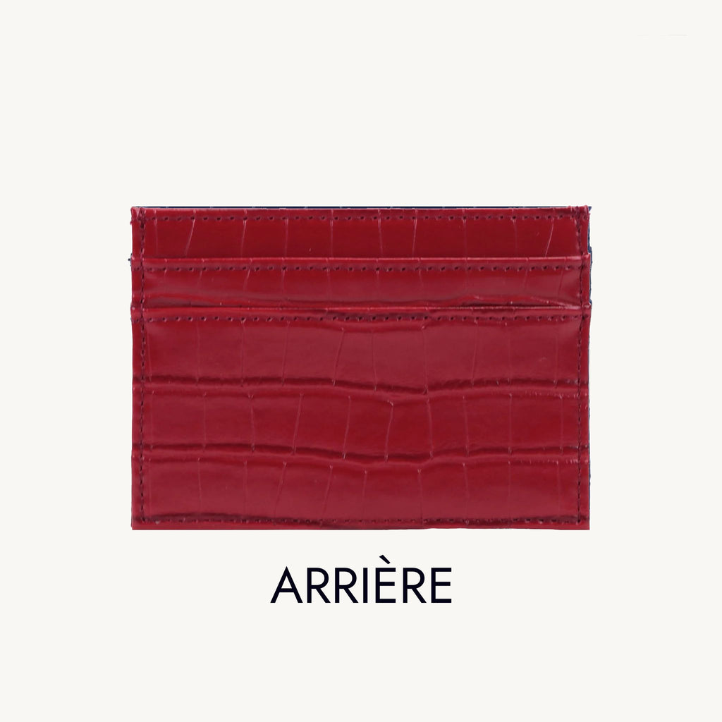 Porte-cartes crocodile personnalisé