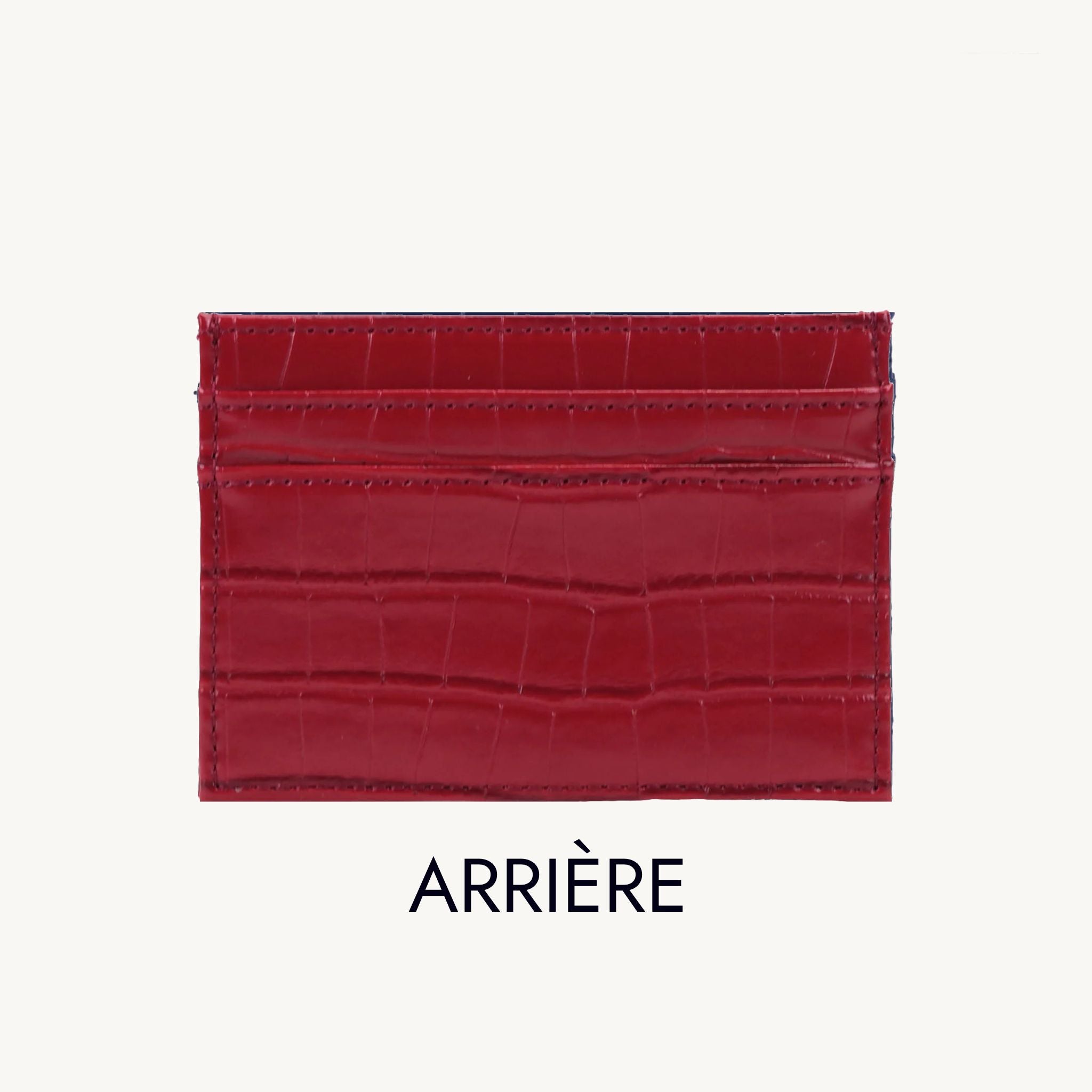 Porte-cartes crocodile personnalisé