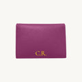Porte-cartes en cuir pliable personnalisé