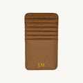 Porte-cartes en cuir vertical personnalisé