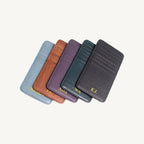Porte-cartes en cuir vertical personnalisé