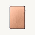 Porte-cartes pop-up en aluminium brossé anti-RFID