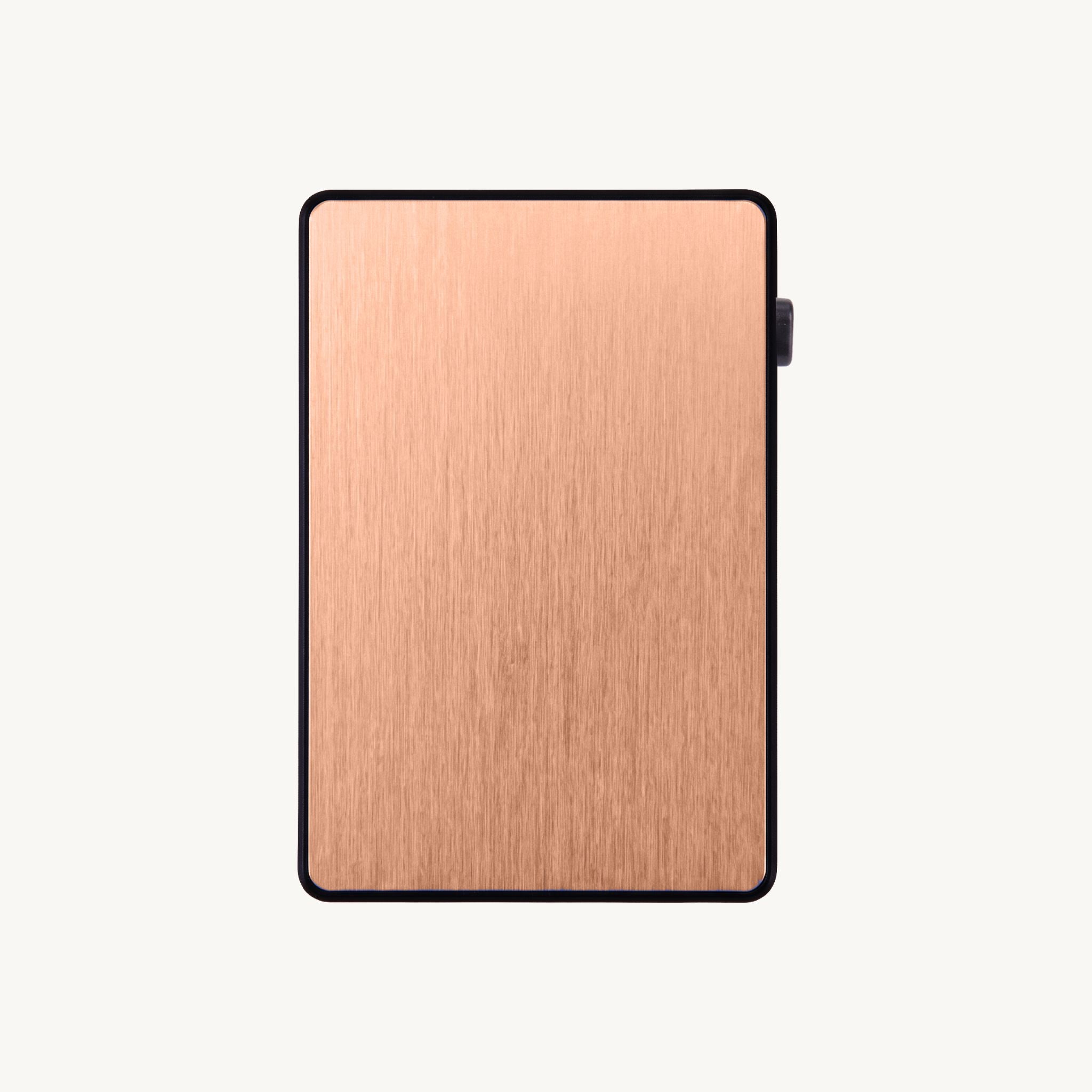 Porte-cartes automatique en aluminium