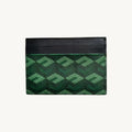 Porte-cartes en cuir motif monogramme