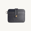 Porte-cartes en cuir colorblock porte-clés