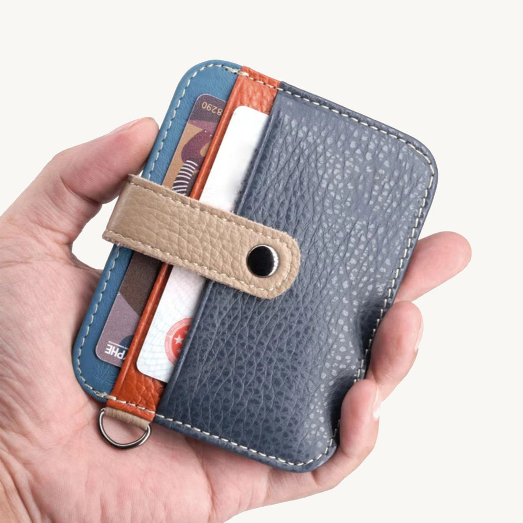 Porte-cartes simple en cuir