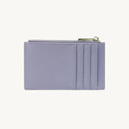 Porte-cartes en cuir zippé fin