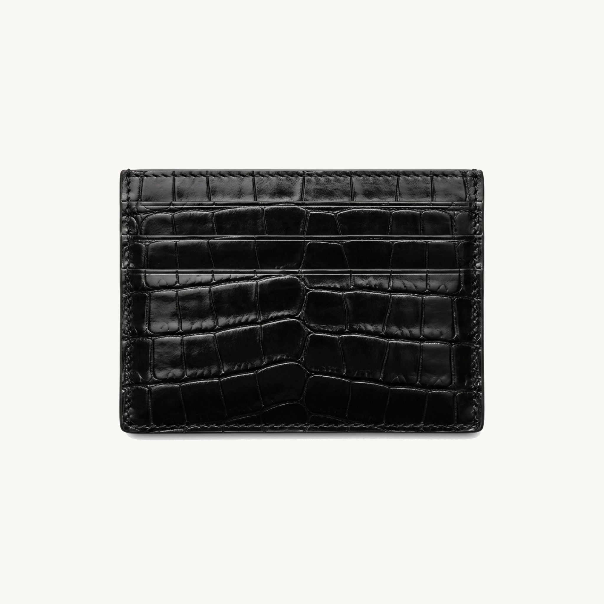 Porte-cartes style croco pour femme