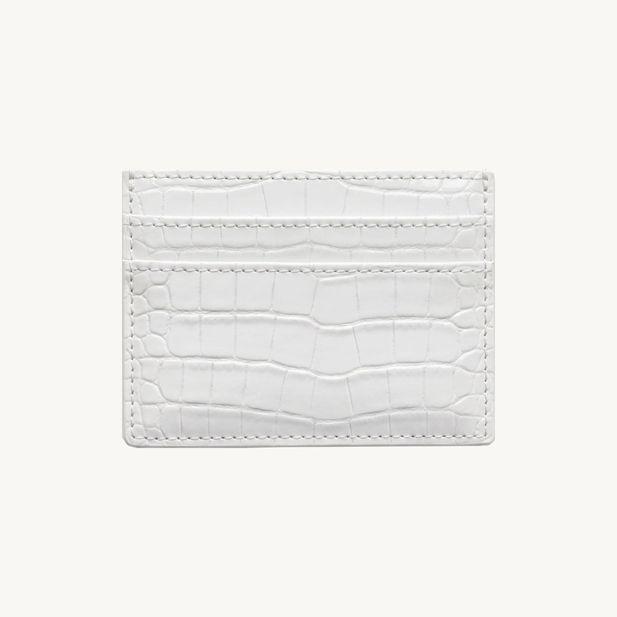 Porte-cartes style croco pour femme