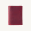 Porte-cartes en cuir double vertical