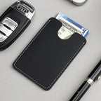 Porte-cartes en cuir ultra fin monopoche
