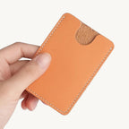 Porte-cartes en cuir ultra fin monopoche