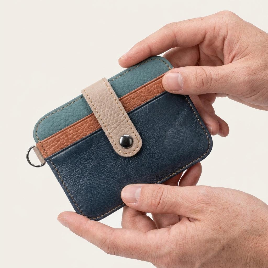 Porte-cartes simple en cuir
