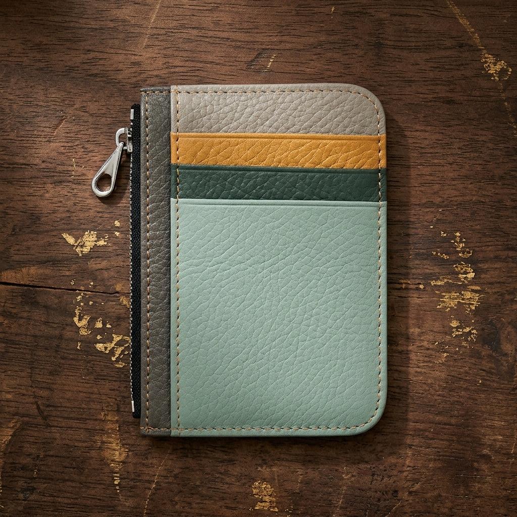 Porte-cartes de crédit luxe en cuir