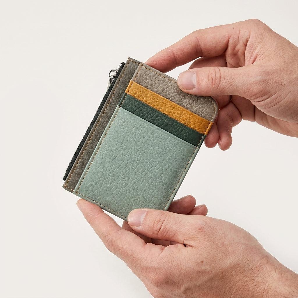 Porte-cartes de crédit luxe en cuir
