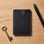 Porte-cartes en cuir ultra fin monopoche