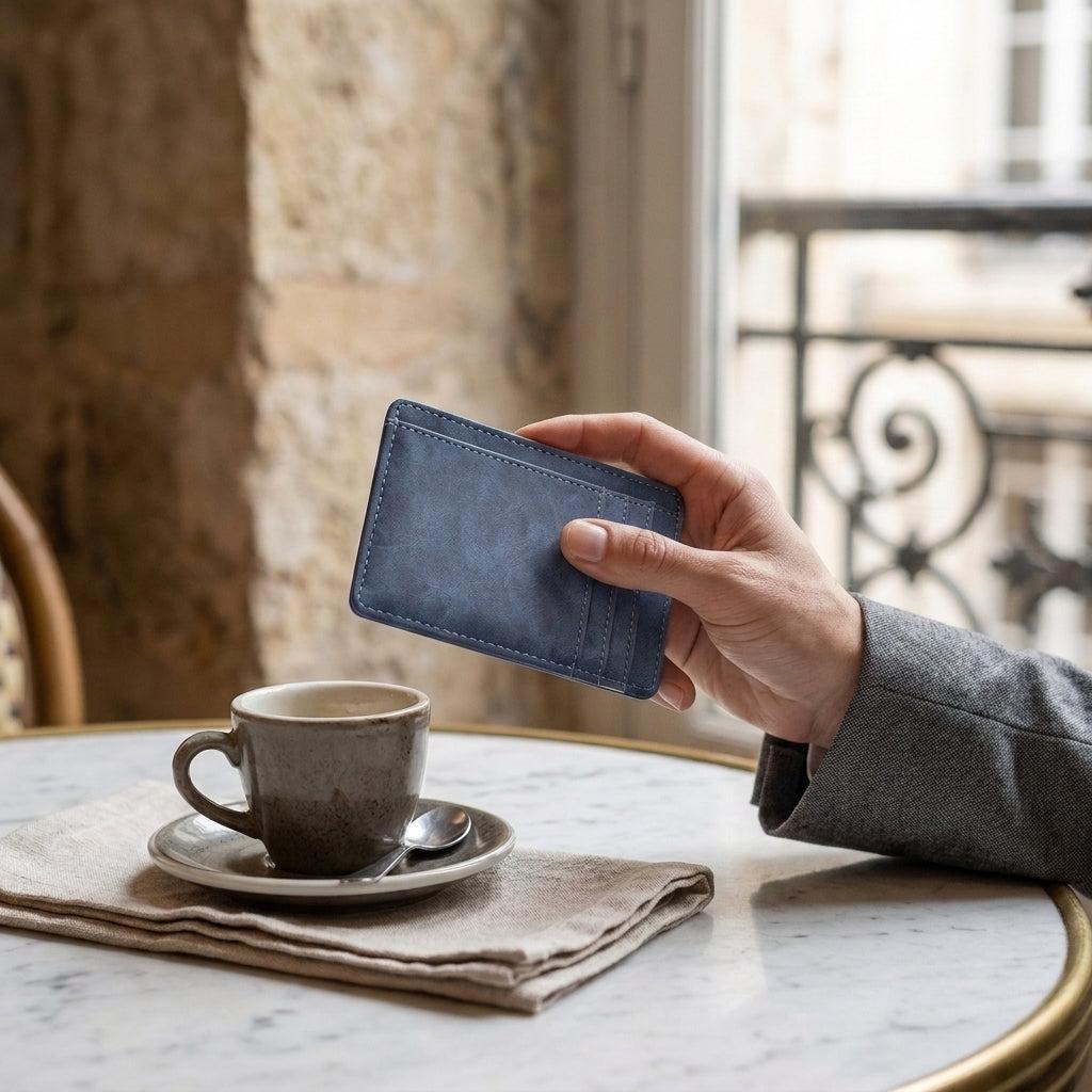 Porte-cartes simple pour homme