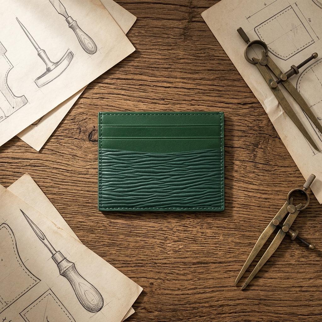Porte-cartes minimaliste en cuir pour homme
